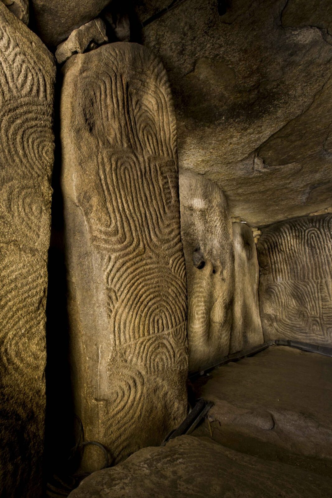 Vue intérieure du Cairn de Gavrinis