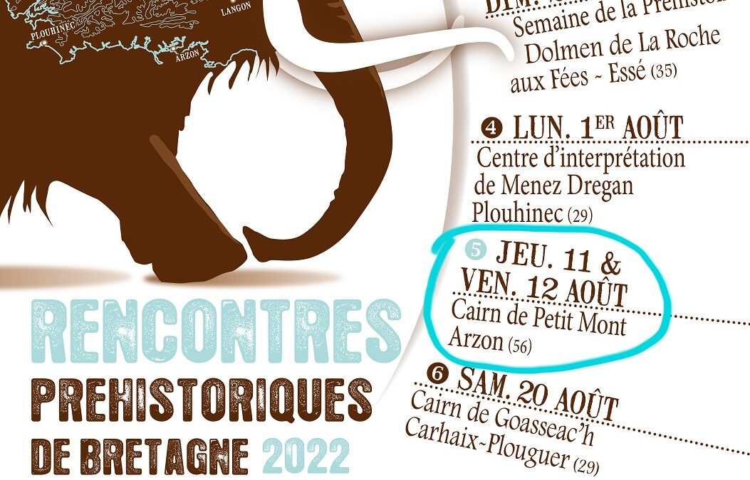 Rencontres Préhistoriques de Bretagne – Arzon (56)
