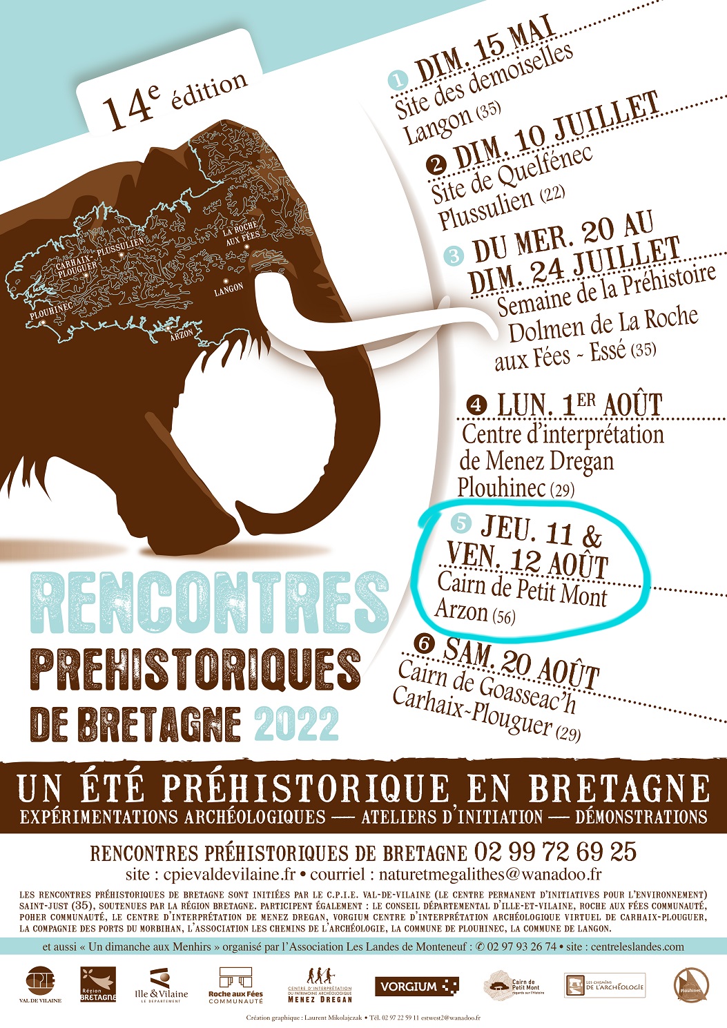 Rencontres Préhistoriques de Bretagne - Arzon (56)