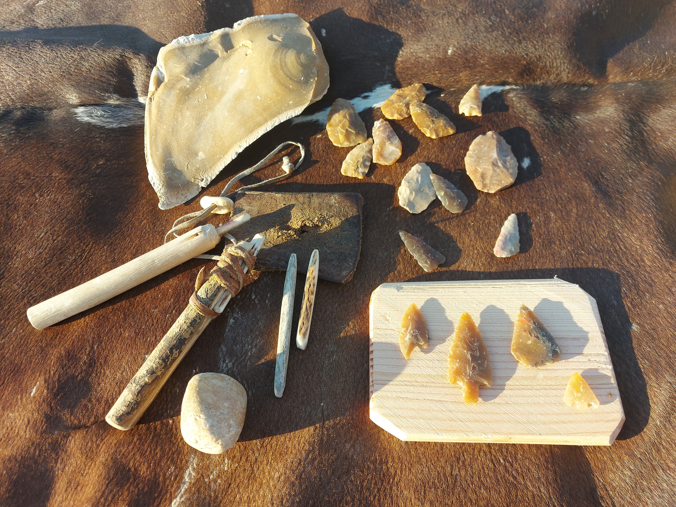 taille silex néolithique